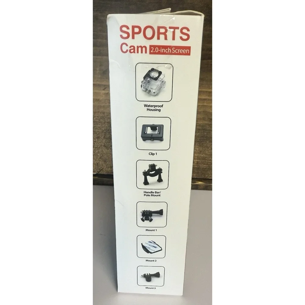 Sports Cam‎ 1080p, 2.0 Inch Screen, waterproof 30M, Full HD 1080p